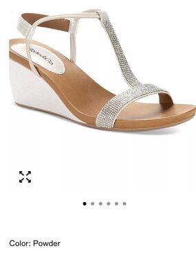 Style & Co. Women's diamond accents Tan and Gold Sandals